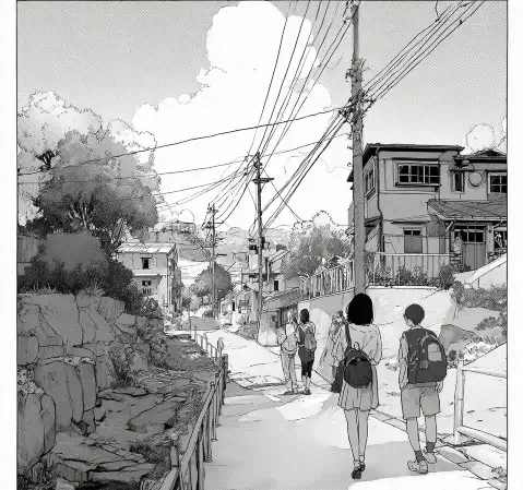 韩漫网黑白影像风格的漫画题材视觉主图